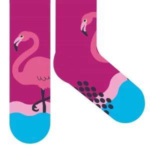 Chaussettes Enfant Antidérapantes Flamant Rose